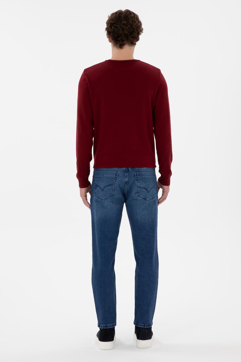 Erkek Koyu Mavi Jean Pantolon - 50290262035