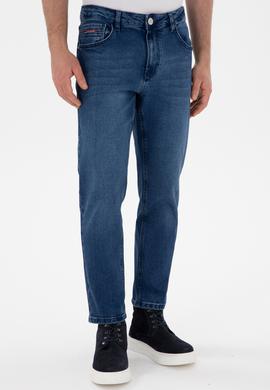 Erkek Koyu Mavi Jean Pantolon - 50290262035