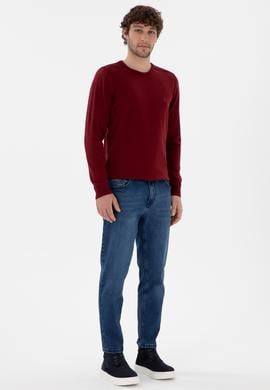 Erkek Koyu Mavi Jean Pantolon - 50290262035