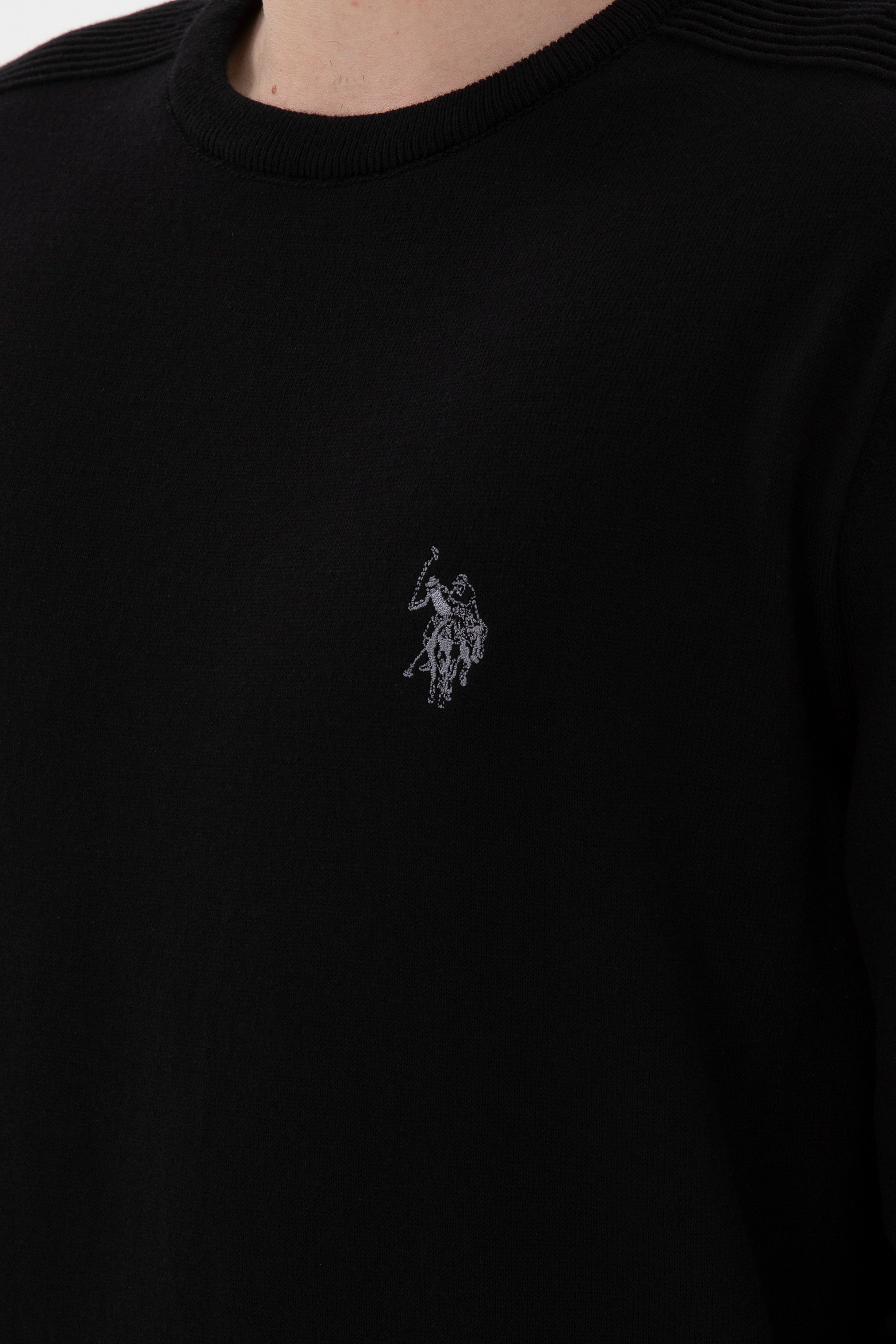 Erkek Siyah Basic Kazak - Image 7