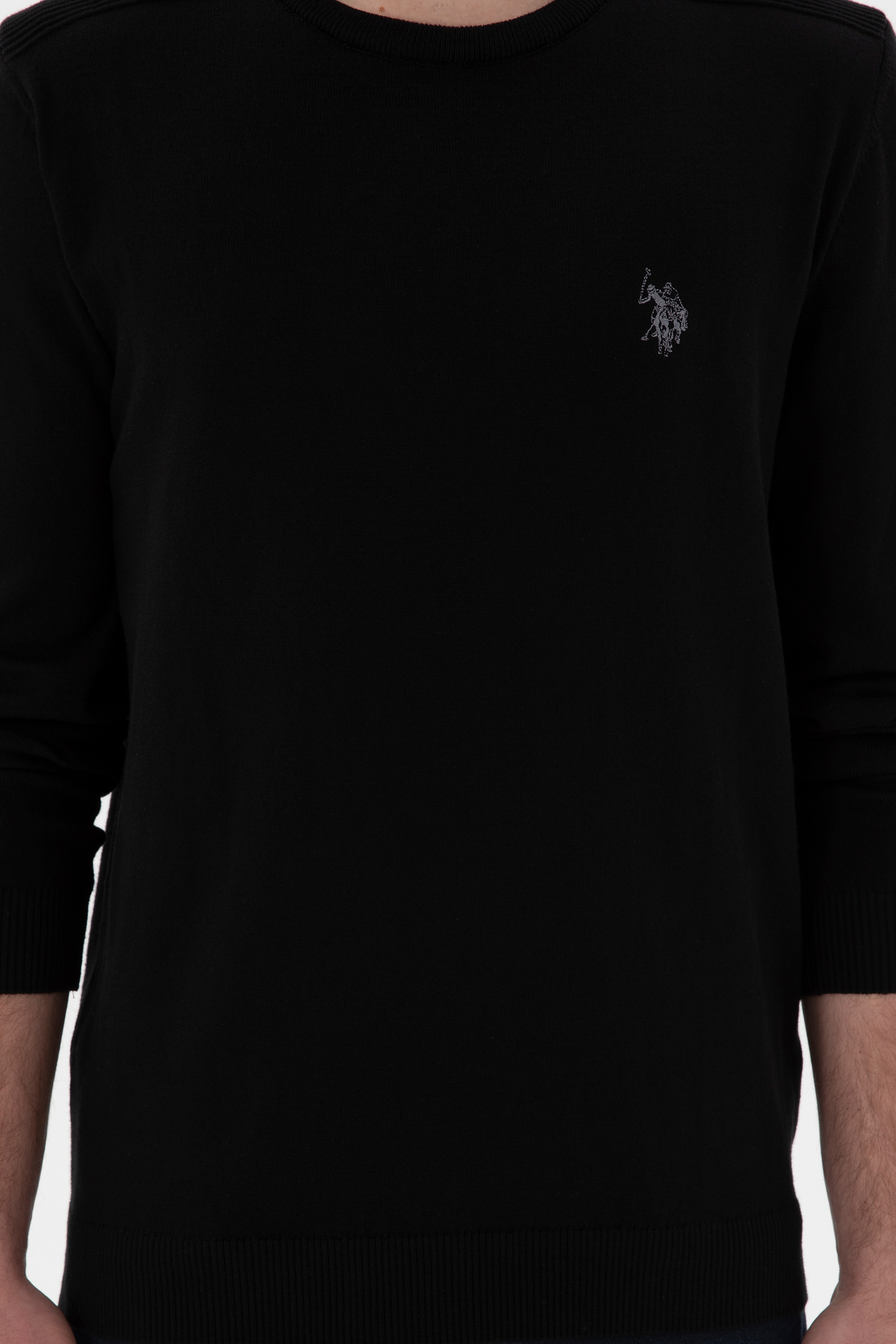 Erkek Siyah Basic Kazak - Image 6