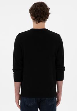 Erkek Siyah Basic Kazak - 50294740026