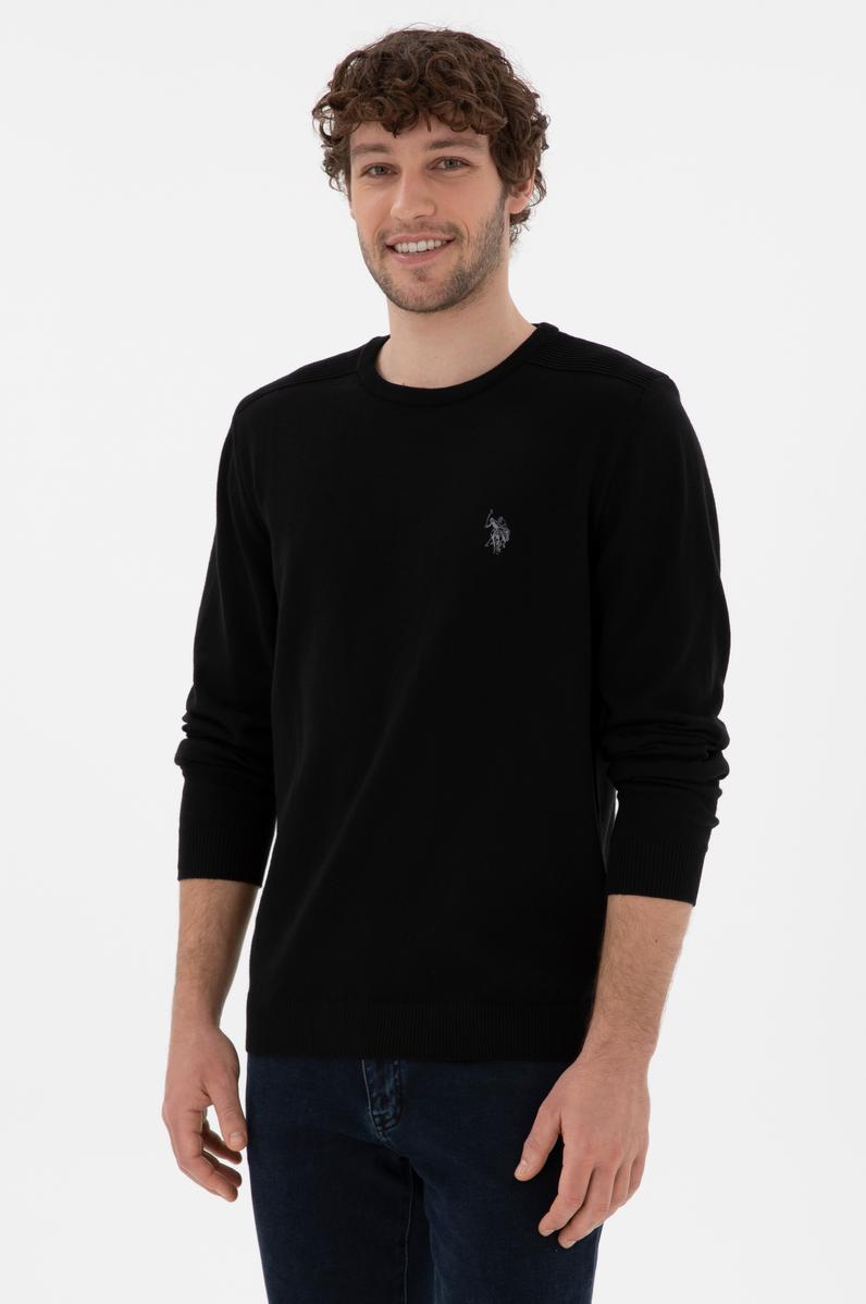 Erkek Siyah Basic Kazak