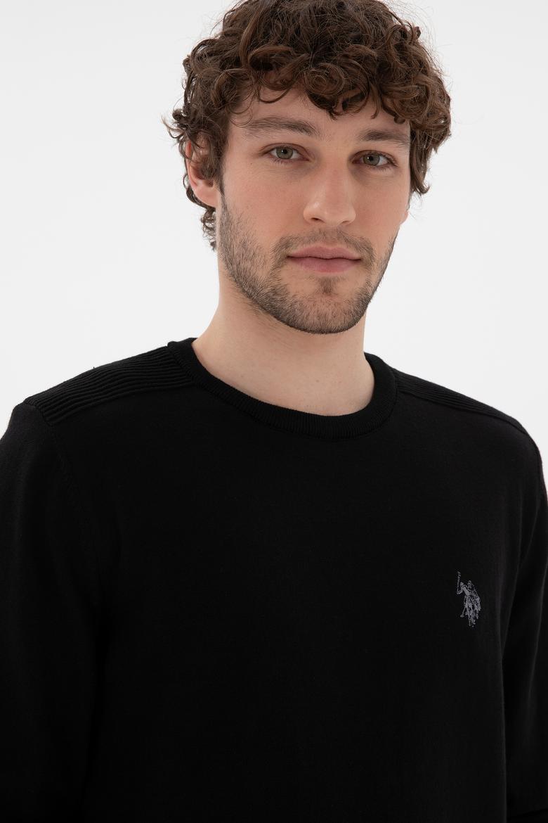 Erkek Siyah Basic Kazak - 50294740026