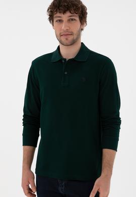 Erkek Koyu Yeşil Basic Sweatshirt - 50289051097