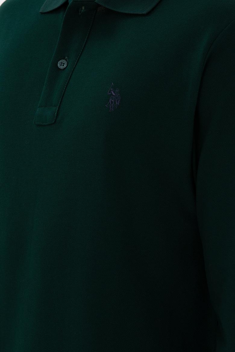 Erkek Koyu Yeşil Basic Sweatshirt - 50289051097