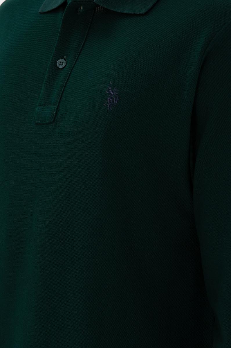 Erkek Koyu Yeşil Basic Sweatshirt