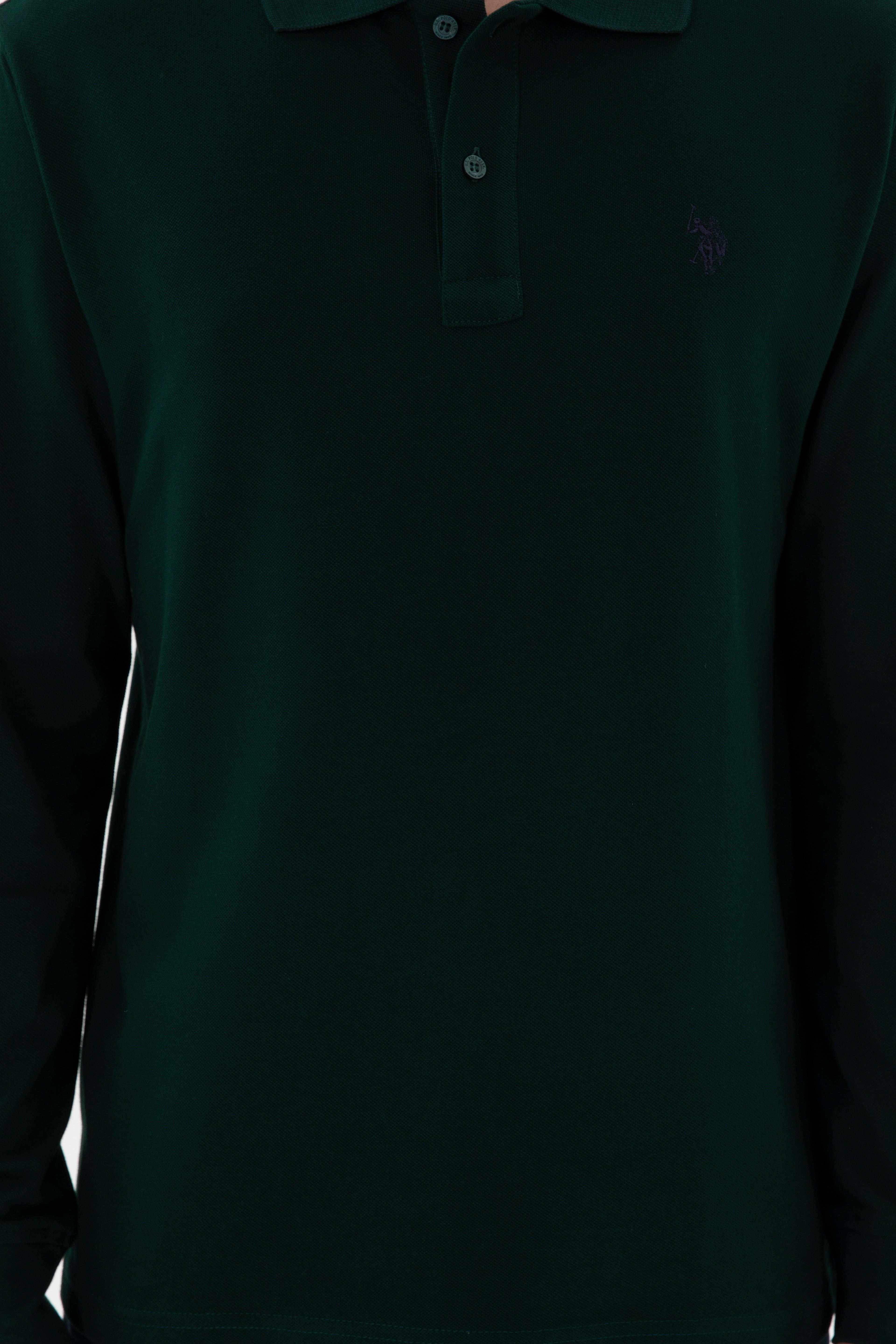 Erkek Koyu Yeşil Basic Sweatshirt - Image 6