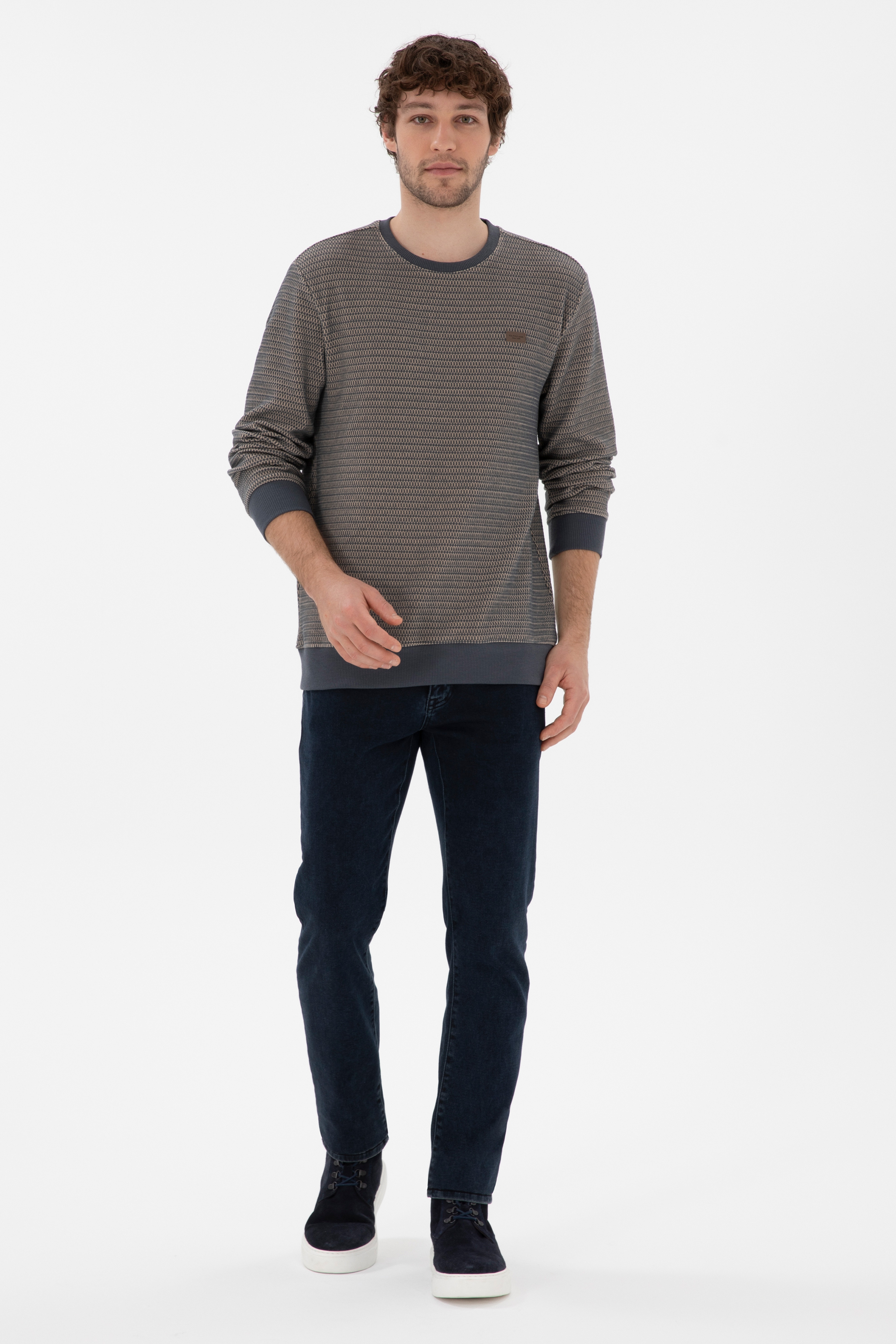 Erkek Antrasit Sweatshirt - Image 4