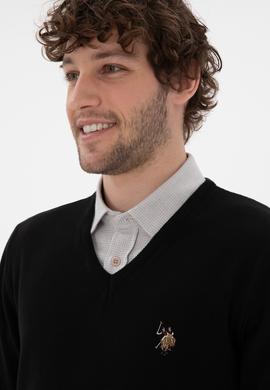 Erkek Siyah Basic Kazak - 50294764023