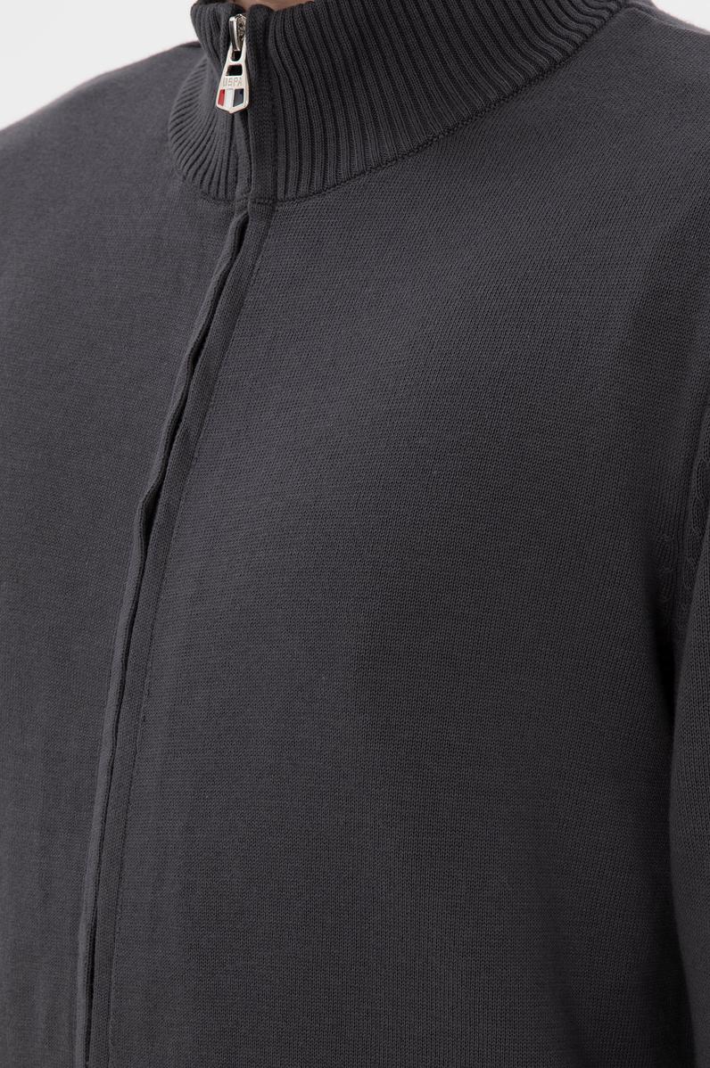 Erkek Antrasit Basic Triko Hırka