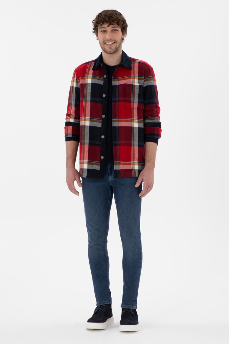 Erkek Kırmızı Uzun Kollu Gömlek - 50296540006