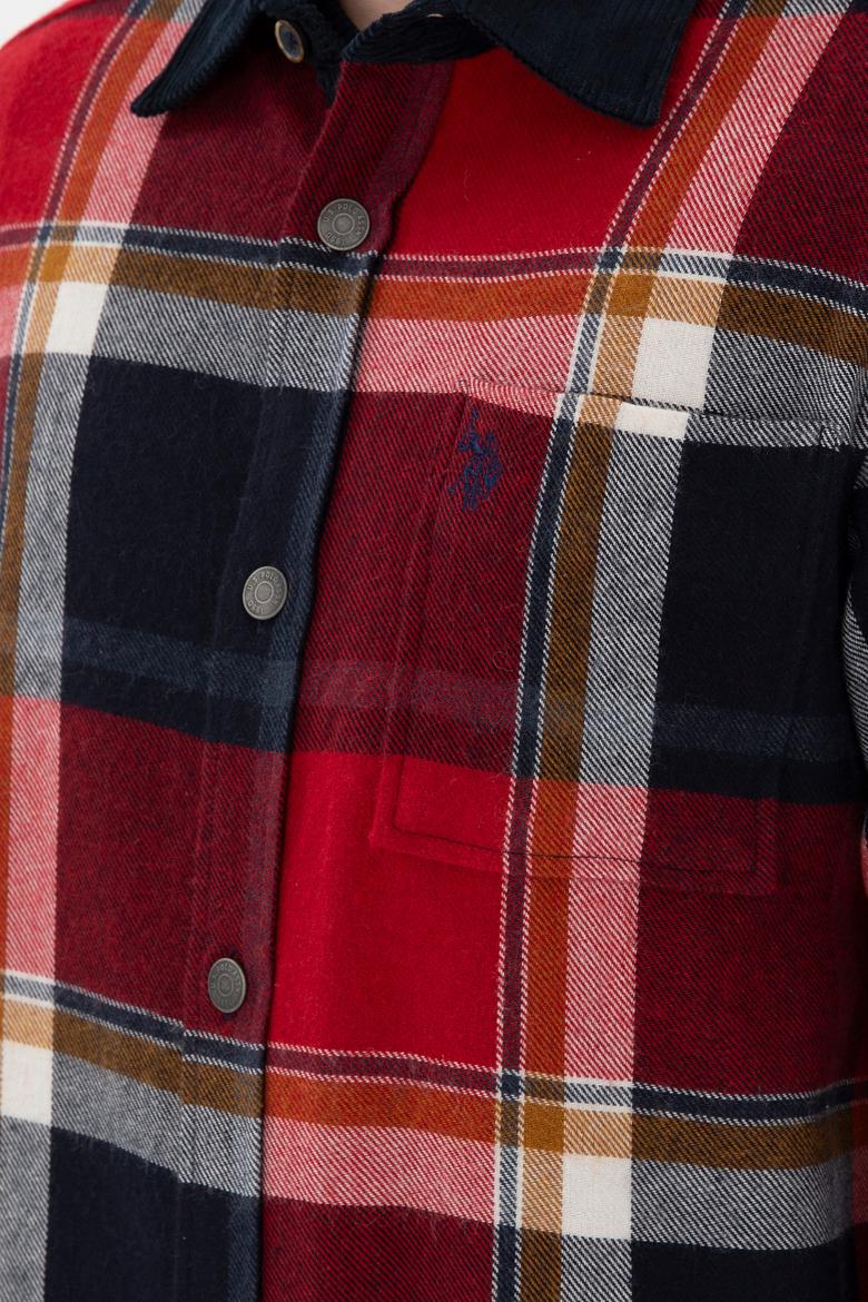 Erkek Kırmızı Uzun Kollu Gömlek - 50296540006