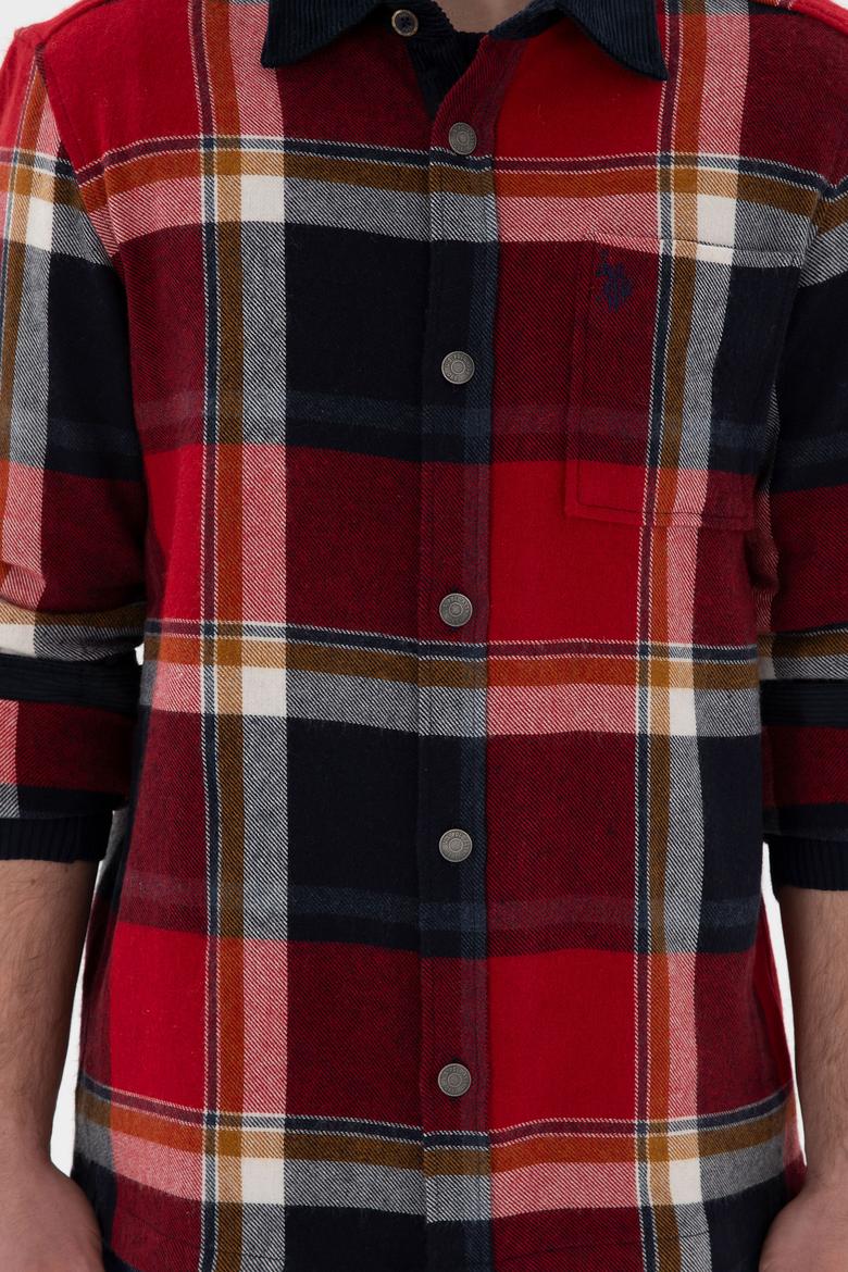 Erkek Kırmızı Uzun Kollu Gömlek - 50296540006