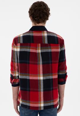 Erkek Kırmızı Uzun Kollu Gömlek - 50296540006