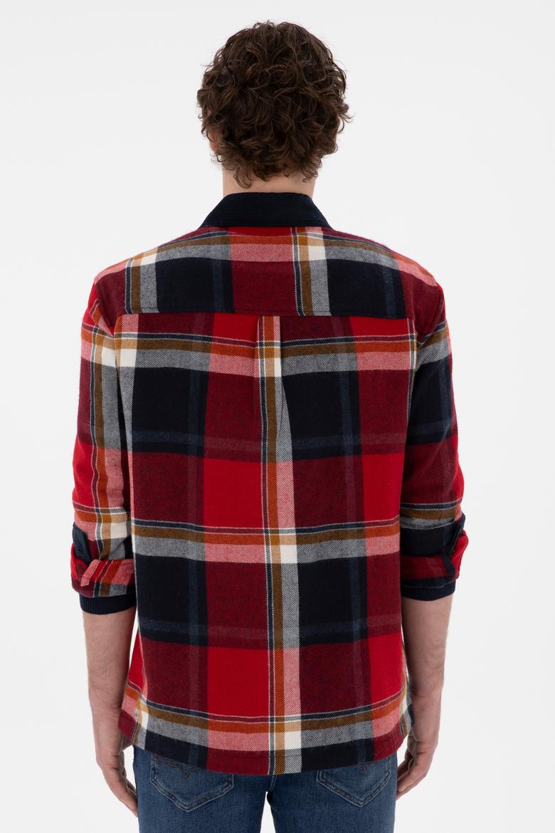 Erkek Kırmızı Uzun Kollu Gömlek - 50296540006