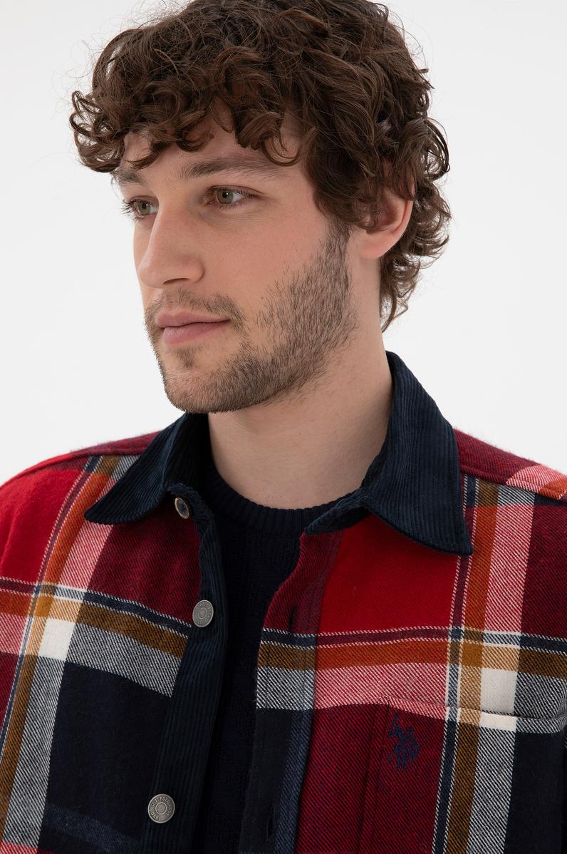 Erkek Kırmızı Uzun Kollu Gömlek