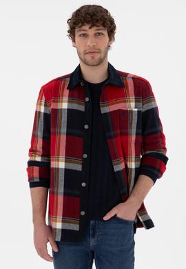 Erkek Kırmızı Uzun Kollu Gömlek - 50296540006