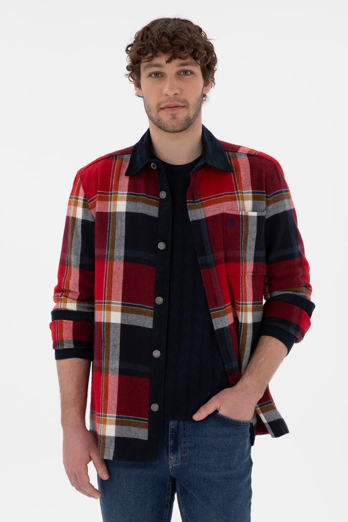 Erkek Kırmızı Uzun Kollu Gömlek