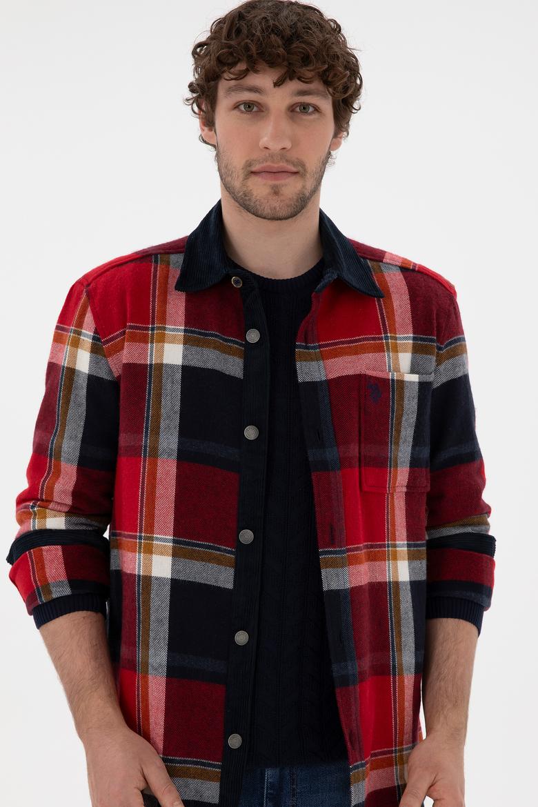 Erkek Kırmızı Uzun Kollu Gömlek - 50296540006