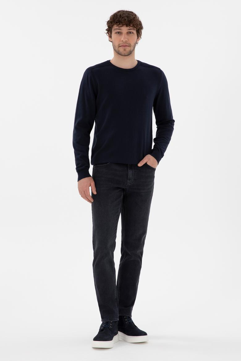 Erkek Lacivert Basic Kazak - 50294740035