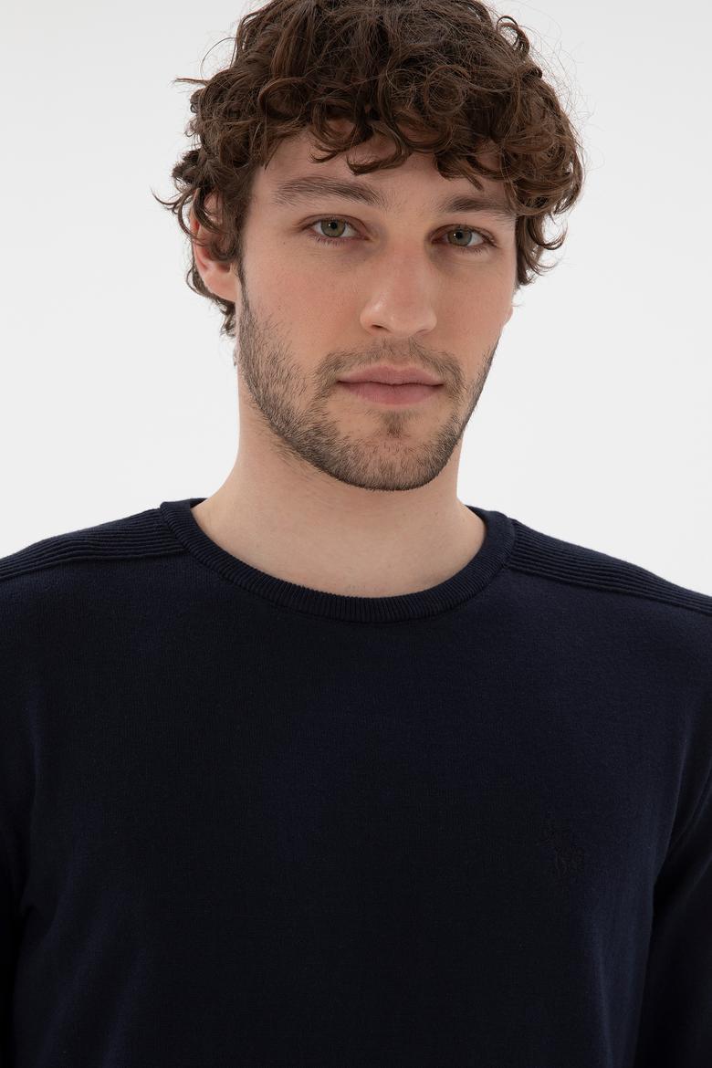 Erkek Lacivert Basic Kazak - 50294740035