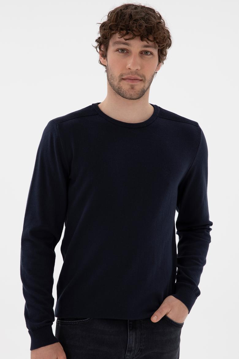 Erkek Lacivert Basic Kazak - 50294740035