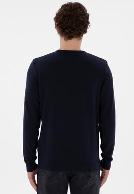 Erkek Lacivert Basic Kazak - 50294740035