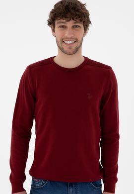 Erkek Bordo Basic Kazak - 50294740037