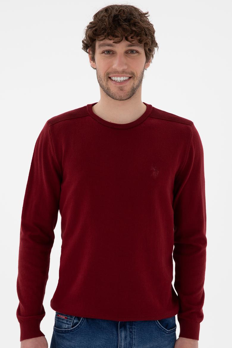 Erkek Bordo Basic Kazak - 50294740037