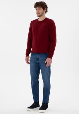 Erkek Bordo Basic Kazak - 50294740037