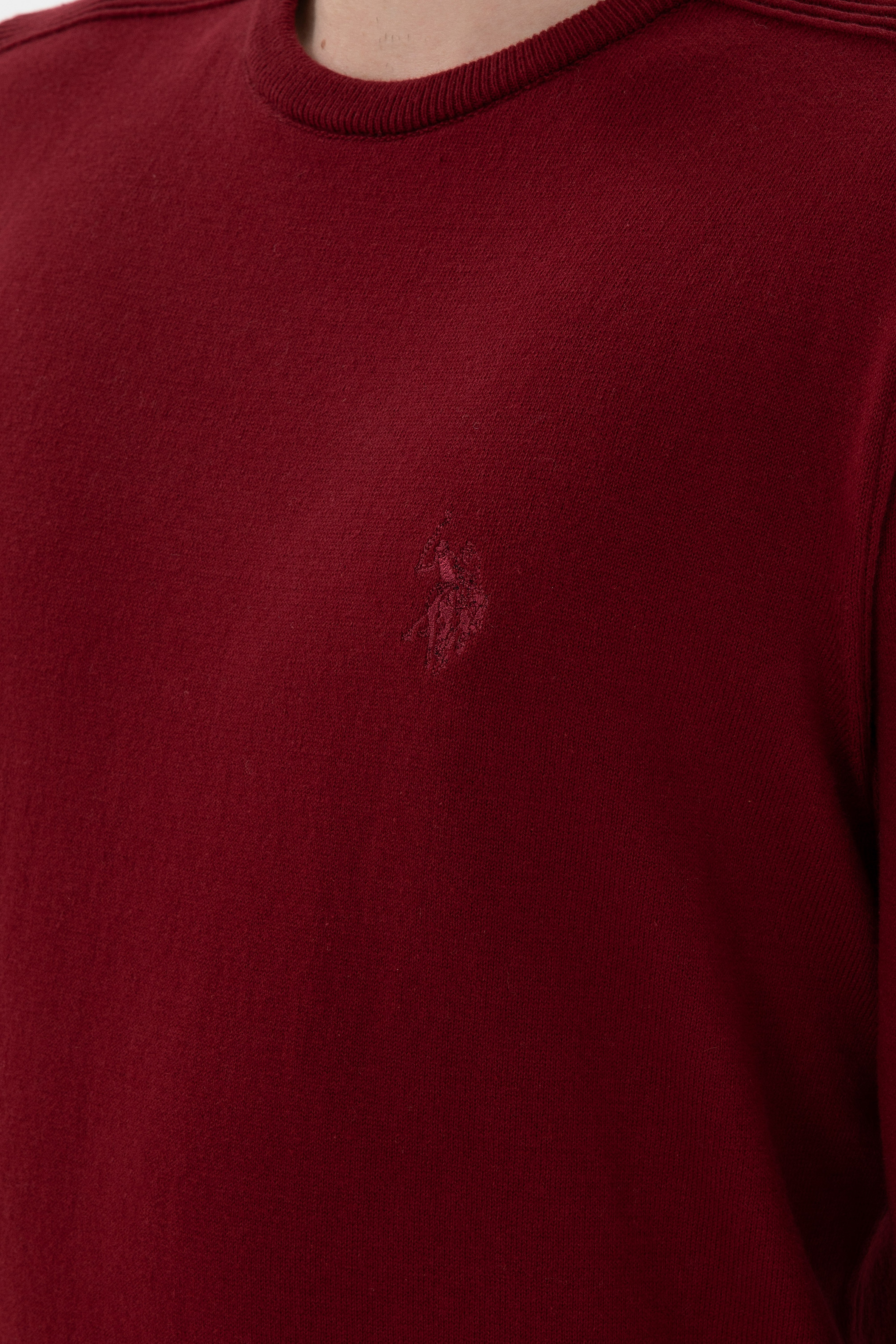 Erkek Bordo Basic Kazak - Image 7