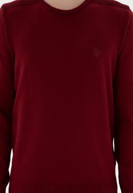 Erkek Bordo Basic Kazak - 50294740037