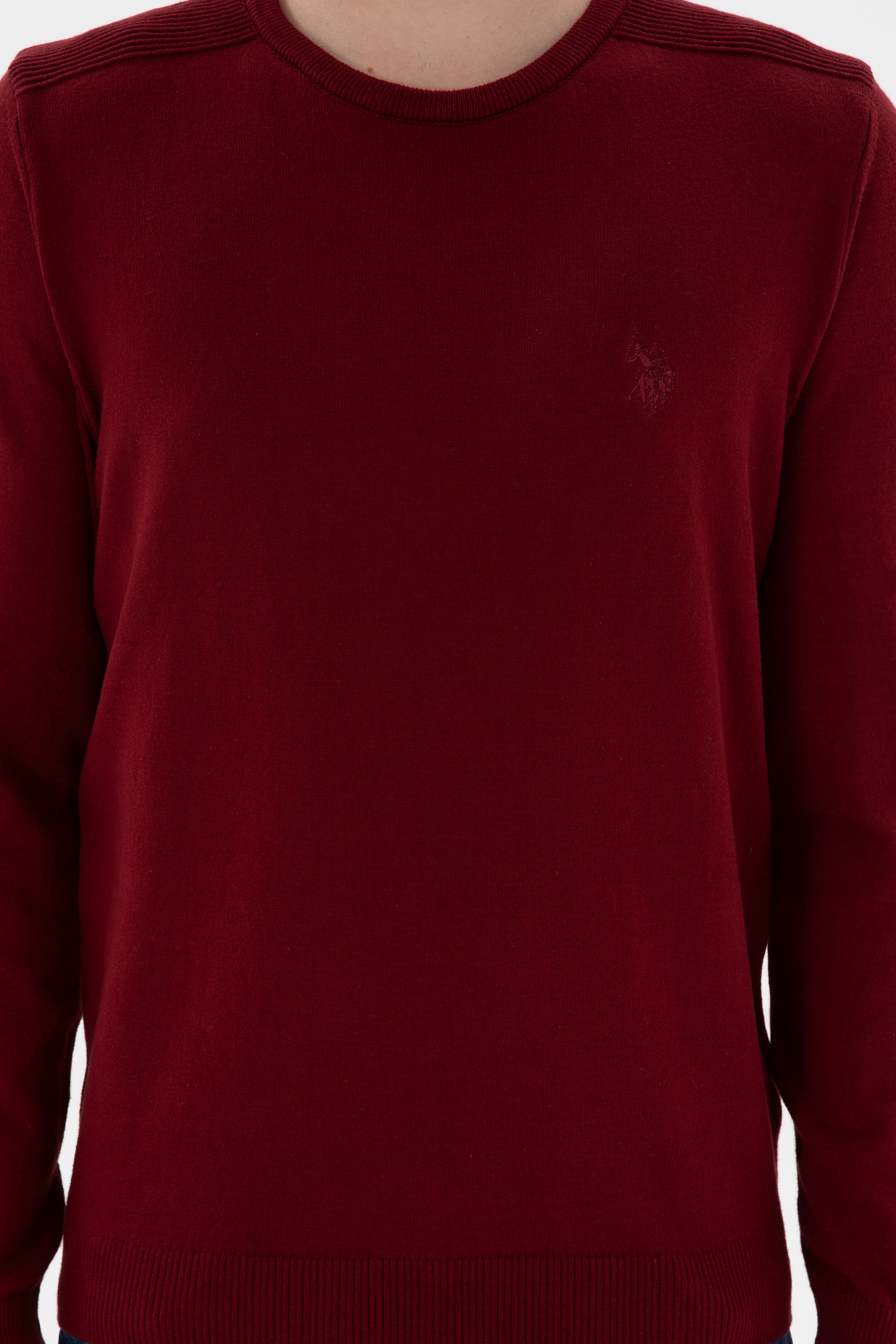 Erkek Bordo Basic Kazak