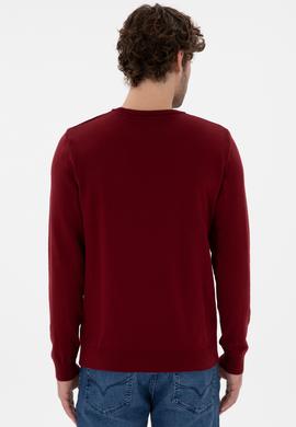 Erkek Bordo Basic Kazak - 50294740037