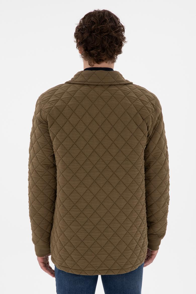 Erkek Haki Örme Hırka - 50290580017