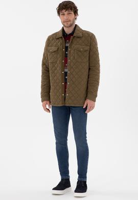 Erkek Haki Örme Hırka - 50290580017