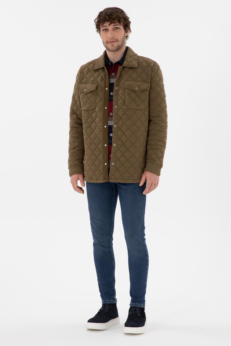 Erkek Haki Örme Hırka - 50290580017