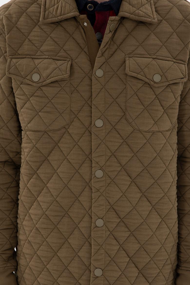 Erkek Haki Örme Hırka - 50290580017