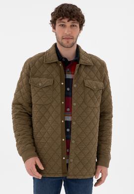 Erkek Haki Örme Hırka - 50290580017