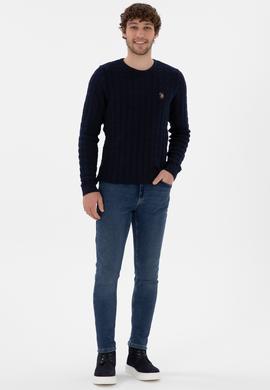 Erkek Lacivert Basic Kazak - 50288883019