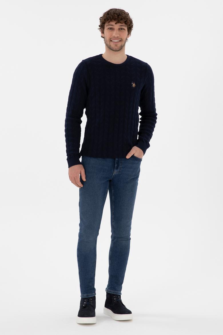 Erkek Lacivert Basic Kazak - 50288883019