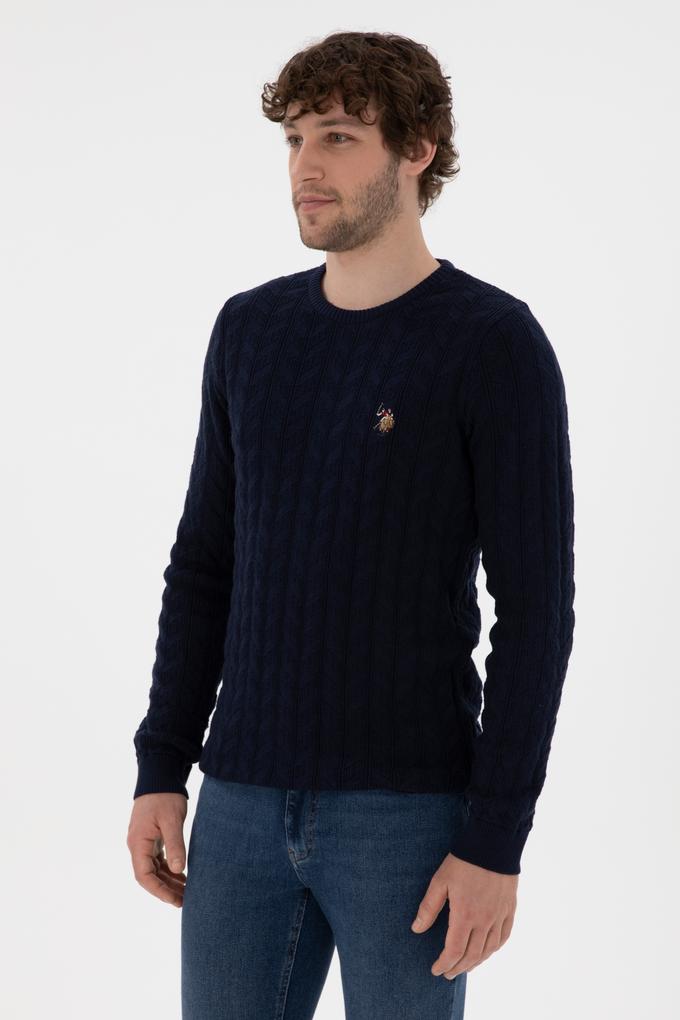 Erkek Lacivert Basic Kazak