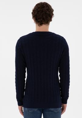 Erkek Lacivert Basic Kazak - 50288883019