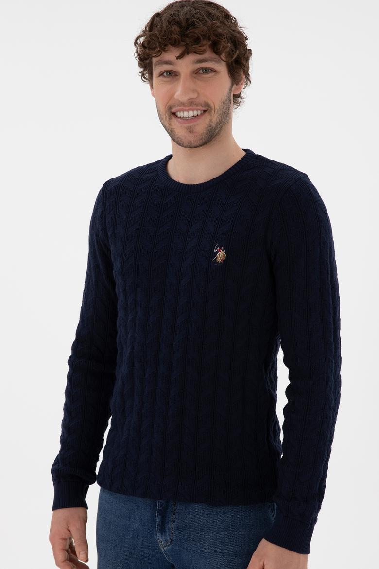 Erkek Lacivert Basic Kazak - 50288883019