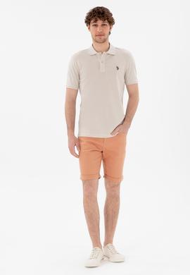 Erkek Slim Fit Polo Yaka Taş Basic Tişört - 50297984344