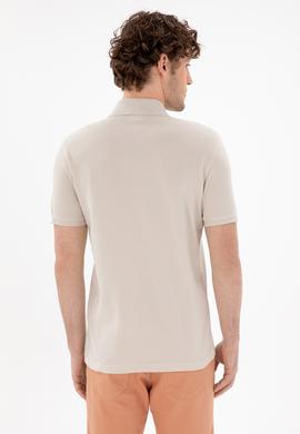 Erkek Slim Fit Polo Yaka Taş Basic Tişört - 50297984344