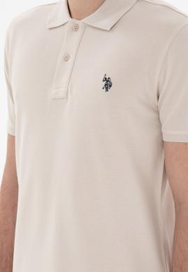 Erkek Slim Fit Polo Yaka Taş Basic Tişört - 50297984344
