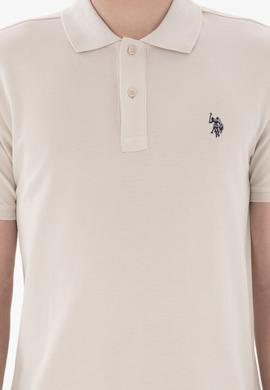 Erkek Slim Fit Polo Yaka Taş Basic Tişört - 50297984344