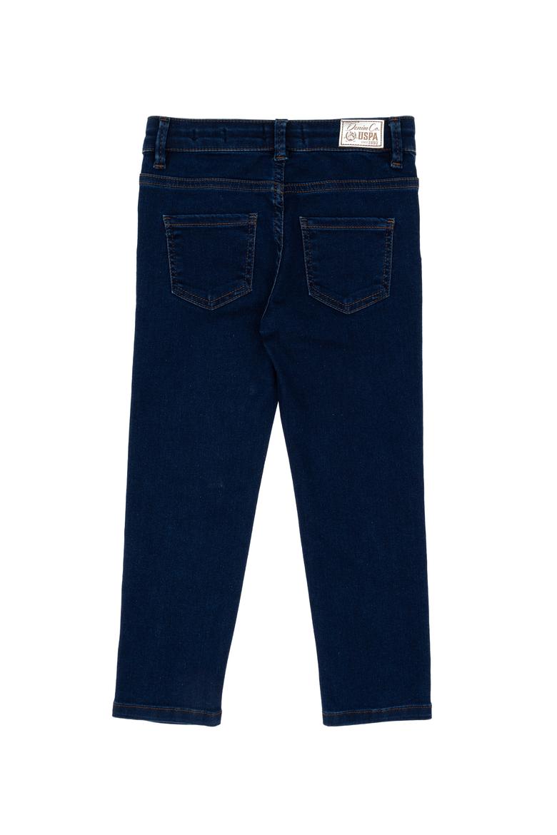 Kız Çocuk Koyu Mavi Toothpick Jean Pantolon - 50297914011